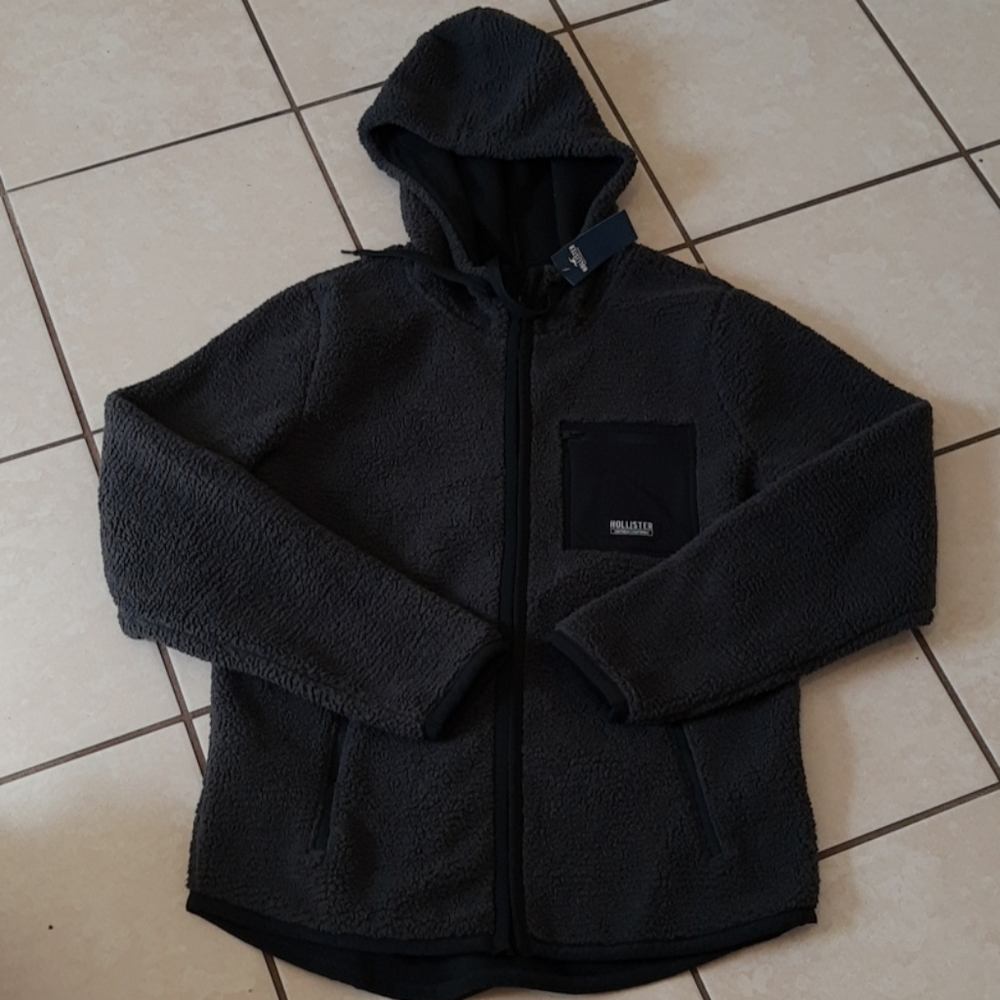 Men's Hollister Fleece Jacket NEW